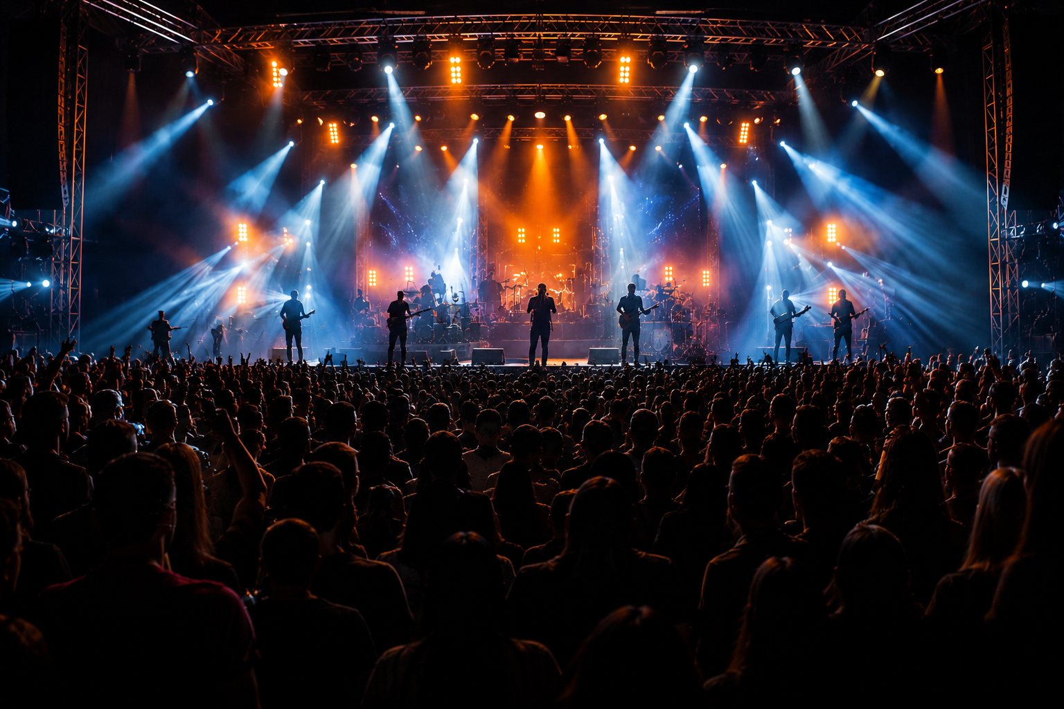 Evento con illuminazione professionale