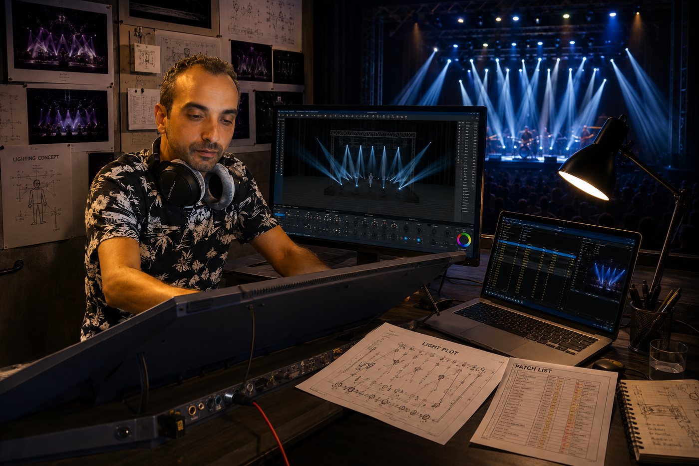 Lighting Designer al lavoro